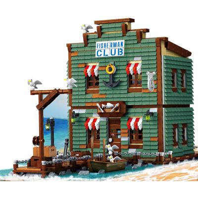 China Construction Toy Urge 30107 Series Idea Fisherman Club Building Blocks Expert Bricks 3265pcs Model Toys Old Fishing Store for sale