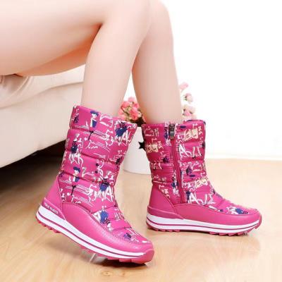 China Winner Boots Snow Boots Women New Thicken Short Plush Winter Warm Shoes Comfortable PU Woman Ankle Boots Botas for sale