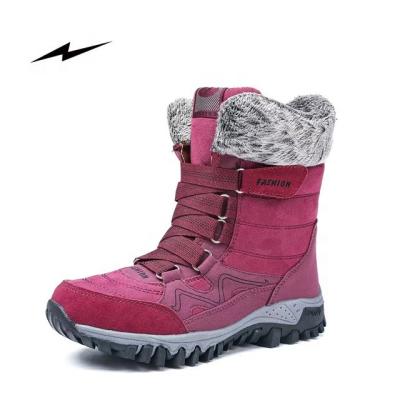 China 2022 fashion trend factory supply luxury design warm snow boots fashion design boots for women for sale