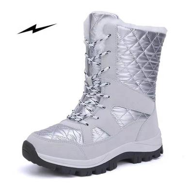 China Fashion Trend Fashion Winter Cotton Sneakers Shoes Waterproof Tall Non-slip Outdoor Warm Snow Boots for sale