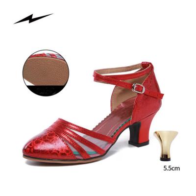 China Woman Latin Dance Shoes High Quality 3.5cm Ballroom Classic Latin Shoes For Girls for sale