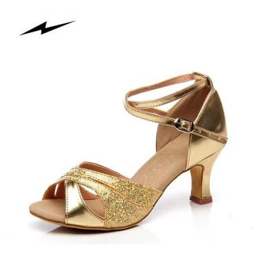 China Woman Latin Dance Shoes Latest Fashion Design Handmade Latin Dancing Shoes For Ladies for sale