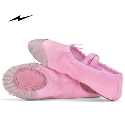 China Durable For High Quality Ballet Dance Shoes Lace Use Canvas Soft Canvas Ballet Dance Shoes for sale