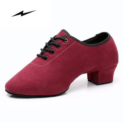 China Latin Jazz And Square Dancing Shoes Professional Soft Soles Dance Shoes Oxford Cloth Teacher High Heel Shoes Fashion Women Professional Good Quality Dancer for sale