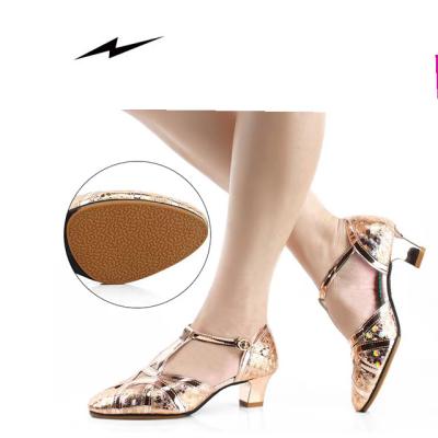 China Newest Professional Shiny High Heel Professional Modern Shiny Women's Dance Shoes Dance Shoes Women Dance Shoes for sale