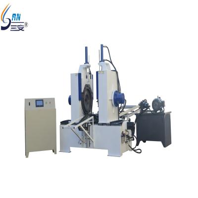 China Hydraulic Wrapping Machinery Industry Double Side Seaming Machine For Kraft Fiber Paper Drum for sale