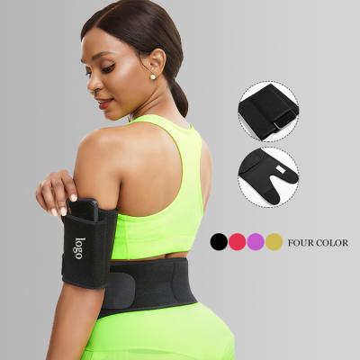 China Custom Logo Black Adjustable Neoprene Sauna Antibacterial Sweated Belt Slimming Wrap Arm Shaper For Women for sale