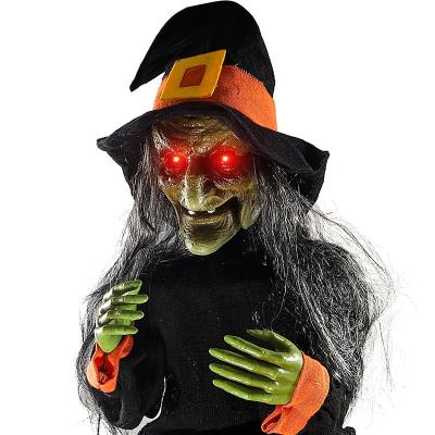 China Halloween Indoor Animatronic Decorations Haunted House Decor Outdoor Home Decor Witch for sale