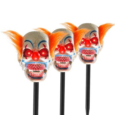 China Halloween Decoration Indoor Outdoor Decorations Scary Animated Talking Clown Pathway Lights For Halloween for sale