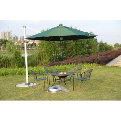 China Remote Control LED Roman Umbrella Solar Waterproof/Beach Umbrella/Garden And So On Outdoor Leisure With 250g PU Polyester for sale