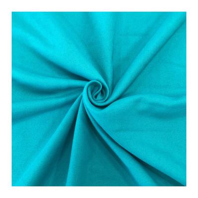 China Memory Microfiber Fabric Custom Plain High Quality 100% Polyester Single Color Sheet Dye Fabric for sale