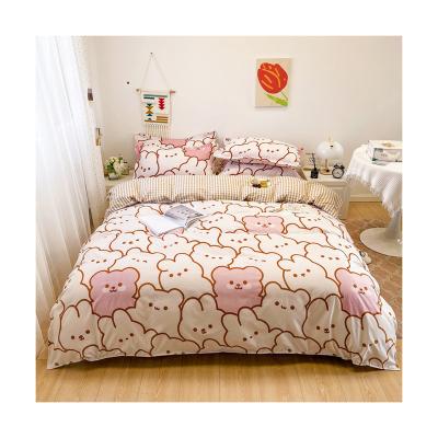 China 2022 Anti-Static Hot Sale Cartoon Design Printed 100% Polyester Fabric Bed Sheet Mattress Fabric for sale