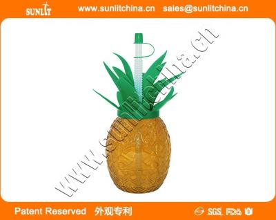 China Sustainable Plastic Pineapple Yard Cup For Slush Ice for sale