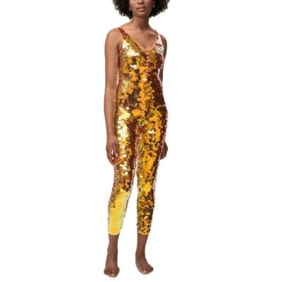 China Summer Collection Anti-Static Woman Scooped Low Back Nice Sequin Jumpsuit for sale