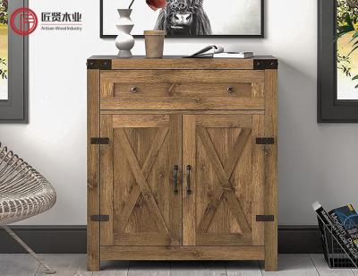 China (Others)Factory Adjustable Stock Dining Home Farmhouse Storage Cabinet Furniture Small Entryway Wooden Sideboard Sideboard Living Room Sideboard for sale