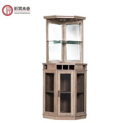 China Adjustable Modern Home Wood Liquor Cabinet Wine Cabinet Wine Cabinet Storage Living Room Corner (Other) Corner Cabinet for sale