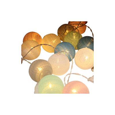 China Outdoor.indoor hot sale cotton yarn ball lights bedroom modification tent decorated Nordic Vane Ball Color Ball Web celebrity hanging light for sale