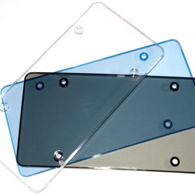 China PVC Customized Clear PLASTIC Car License Plate Frame Factory Price for sale