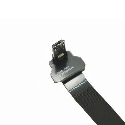 China Flexible PCB Fpv Monitor Flat FPC Cable Micro USB 2.0 USB-C USB Female Ribbon OTG Cable for sale