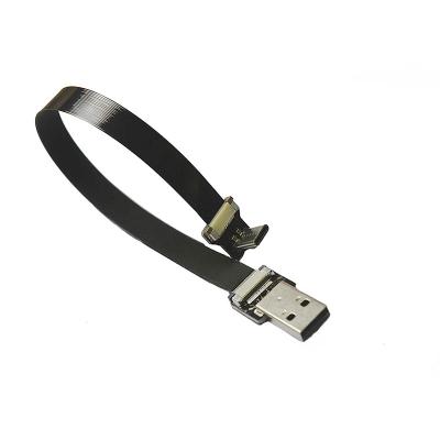 China PCB 90 Degree Right Angle USB-C To Standard Flat Ribbon Cable FFC Data USB Charging Cable for sale