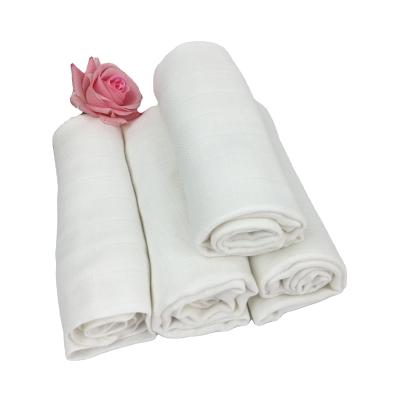 China Super Soft Running White Color Bamboo Muslin Facric 133cm Width Muslin Bamboo Fabric Anti-bacteria for sale