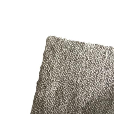 China Fashion Natural High Quality Hemp Knit Fabric 330GSM 55%Hemp/45%Orgaic Cotton French Terry Cloth Fabric for sale