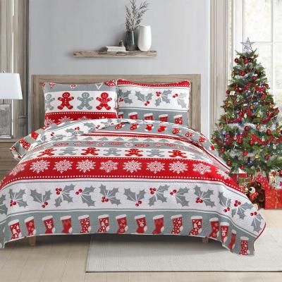 China 100% comforter with pillows,comforter,bedspread,christmas comforter set home bed cover polyester for bedroom ultrasonic pinsonic comforter for sale