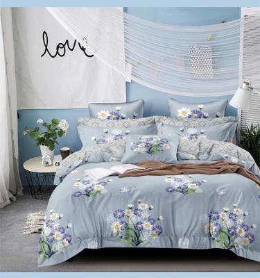 China Nondisposable custom design dispersion printing100% polyester 3d flower printed fabric textile for classic bed sheet fashion home textile for sale