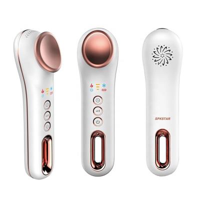 China Ultrasonic and Cold Vibrating Anti-Puffiness Beauty Eye Massager Device Wrinkle Gum Eye Warmer for sale