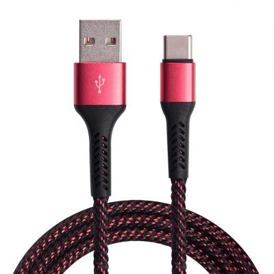 China For Type C Fast Charging Mobile Phones Modern Design Spiral Nylon Braided USB-C Cable USB Charging Colorful Type C Data Cable With Fast Delivery for sale