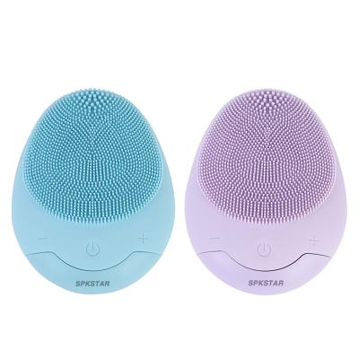 China Portable Pore Remover Skin Care Face Exfoliating Brush Cleaning Silicone Blackhead Removal Double Sides Massage Facial Cleansing Brush for sale