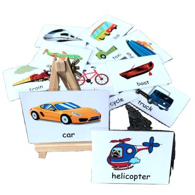 China Teacher 2021 New Education Toys Children The Baby Word Flash Cards Flags Montessori Game English Study Card For Children Education Toy for sale