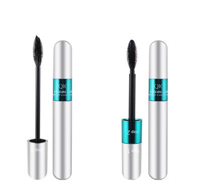 China QIC Water Resistant 2 in 1 Black Volume Lengthening Express Mascara 4D Silk Rimel Silk Makeup False Eyelash Fiber Mascara Water Resistant for sale