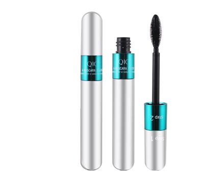 China QIC Double Head Water Resistant Cruelty Free Mascara 4D Deep Pull Long Eyelash Volume Distorted Liquid Mascara Not Easy Dizzy Makeup for sale