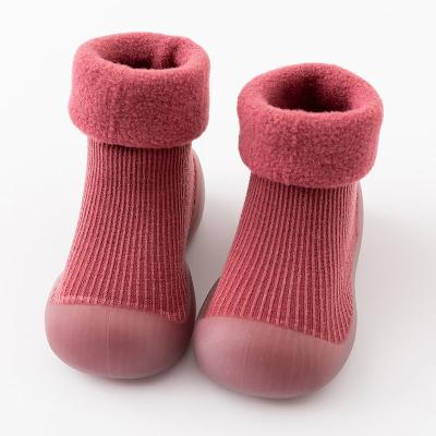 China New Anti-slip Thickened Children Boots Super Warm Girls Boys Boys Winter Toddler Shoes /Booties Floor Shoes Newborn Baby Sock Shoes for sale