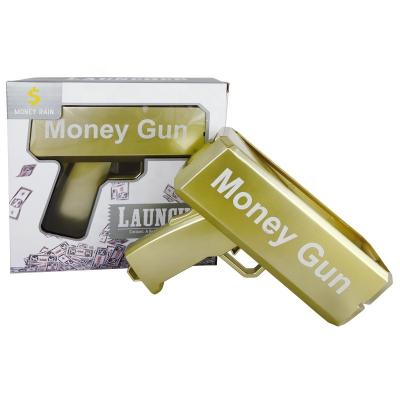 China Electronic Toy ZILLE Fun Money Gun Equipped With 100 Notes Shooting Money Multiple Colors Game Gun Toys For Kids for sale