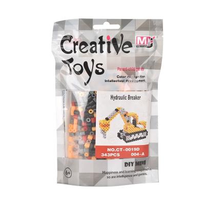 China Cheap DIY TOY ZILLE Engineering 3D Construction Vehicles Ironing Beads DIY Assembly Toys Creative Parent-child Interaction Toys For Children for sale