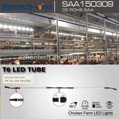 China t5 t6 aluminum chicken farm led bar tube light waterproof dimmable lamp for sale