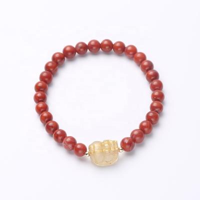 China Red Agate Feng Shui Lucky Pixiu Bracelets Good Quality Jewelry Eco-friendly High-end Handmade Amulet Bracelets Beads Bracelet For Women Gift for sale