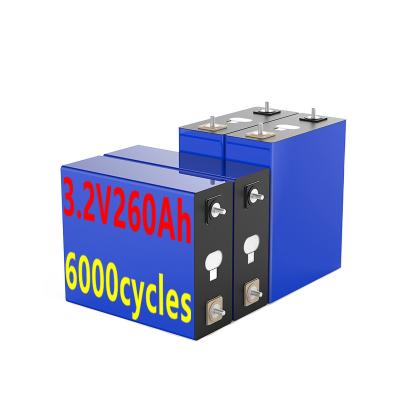 China Prismatic LFP 3.2V260Ah lithium iron phosphate energy storage battery has high safety factor and cycle times for sale