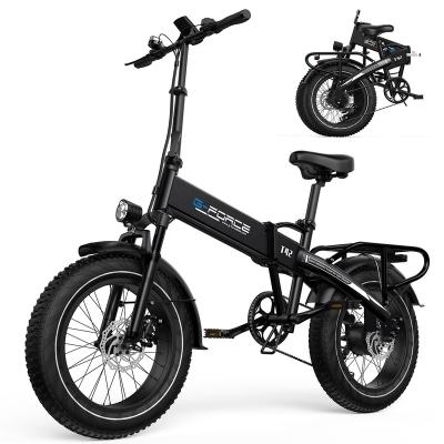 China Aluminum alloy folding fat tire electric bicycle 750W 48V 20Ah brushledd hub gear motor electric bicycle for sale