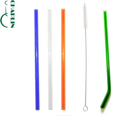 China Colorful Logo Reusable Threaded Coffee Tea Disposable Custom Wine Juice Glass Straw for sale