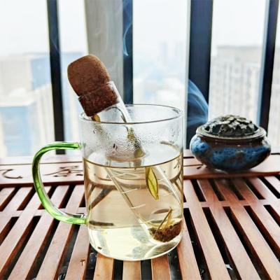 China Wholesale Microwavable Tea Infuser Seaygift Borosilicate Glass Leaf Tea Accessories Glass Infuser Sets Borosilicate Glass Tube Tea Infuser for sale