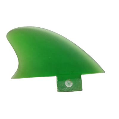 China Small Stable Transparent Green Color Fin N1 Fiberglass Fin Surf Kneeling Fin Surfboard Fins for sale