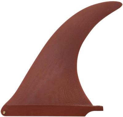 China Stable Red 10inch Longboard Fin For US BOX Single Center Fin for sale