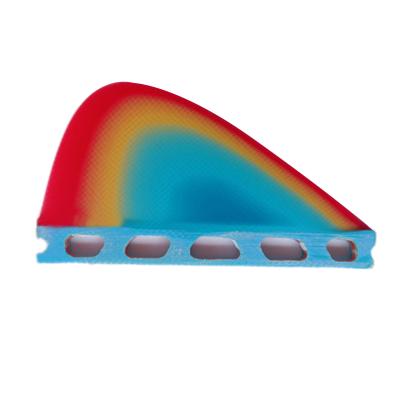 China Surfboard Fins Stable Fiberglass Fin Small Surfboard Color Rainbow Fin for sale