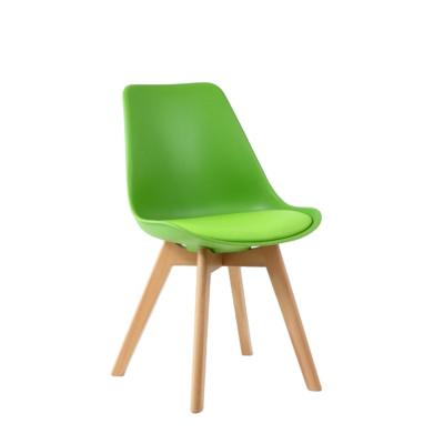 China Minghao Bazhou Factory Orange Plastic Tulip Chair Bistros Mold Cafe Wholesale Price of Fancy Bistro Mold Dining Room Furniture Furniture Tulip Orange Plastic Cafe Chair for sale