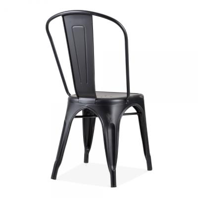 China Wholesale Industrial Space Saving Cheap Stackable Metal Dining Chair For Outdoor And Indoor Cafes And Restaurant for sale