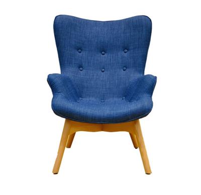 China Modern High Quality Factory Modern High Quality Wood Leg Fabric Velvet Fabric Dining Chair Custom Made for sale