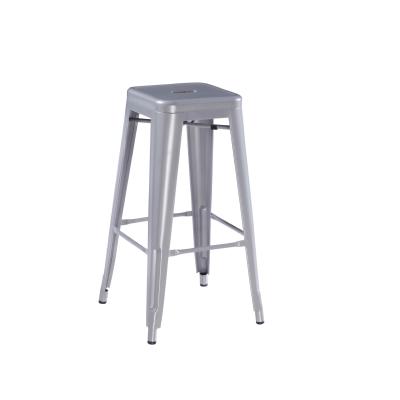 China Industrial Metal Cafe (Other) Adjustable Stool Chair Industrial Antique Metal Frame Chairs Stackable Chairs Metal for sale